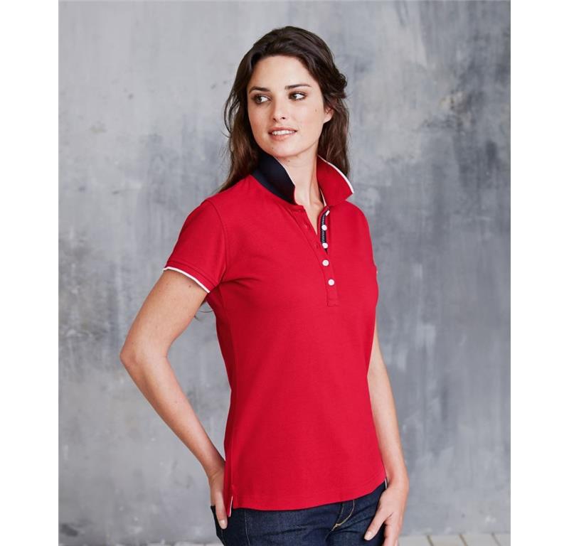 Damen Kontrast Piqué Polo K252