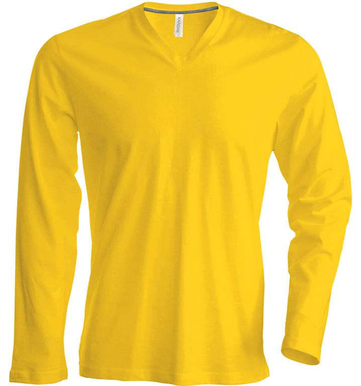 Men's V-Neck T-Shirt longsleeve K358