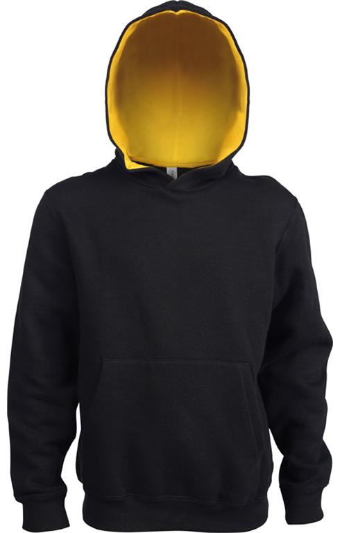 Kids‘ Contrast Hooded Sweatshirt K453