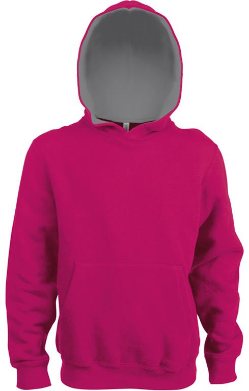 Kinder Kontrast Kapuzen Sweater K453