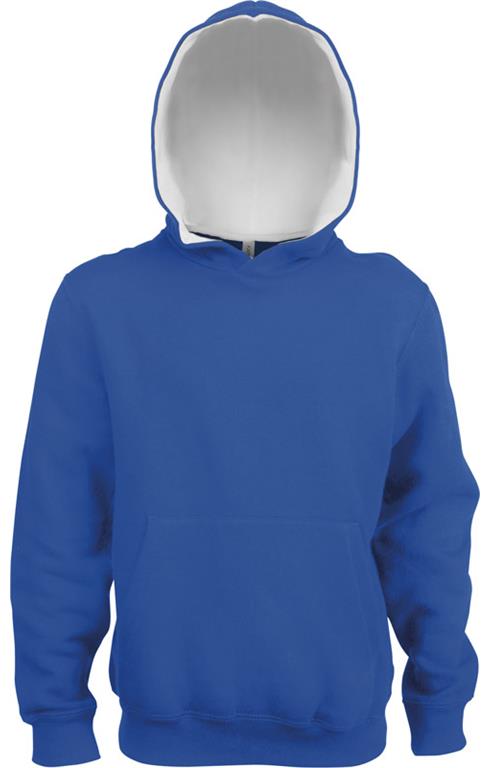 Kinder Kontrast Kapuzen Sweater K453