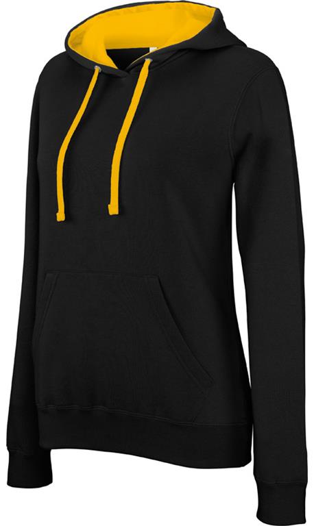 Ladies' 2-tone Hooded Sweat K465