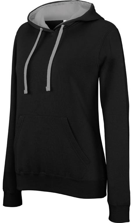 Ladies' 2-tone Hooded Sweat K465