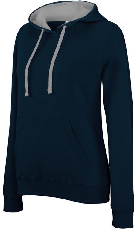 Ladies' 2-tone Hooded Sweat K465