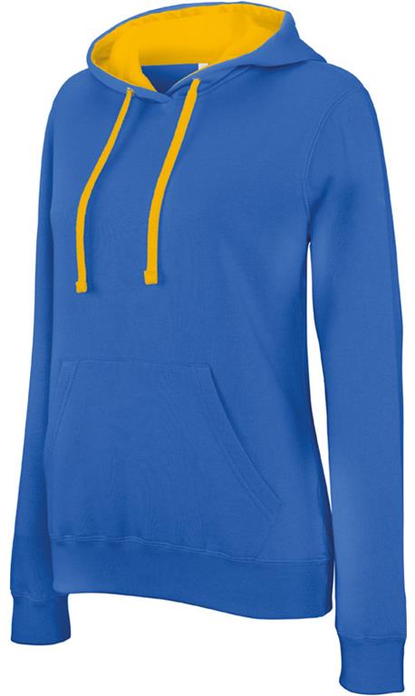 Ladies' 2-tone Hooded Sweat K465