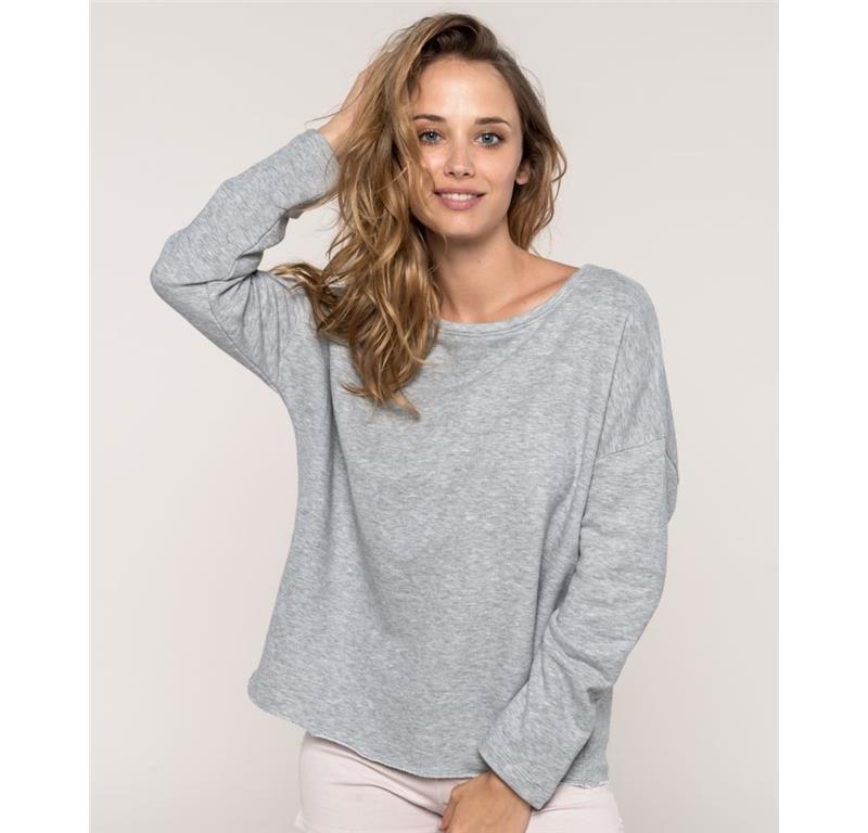 Ženski ohlapen pulover K471