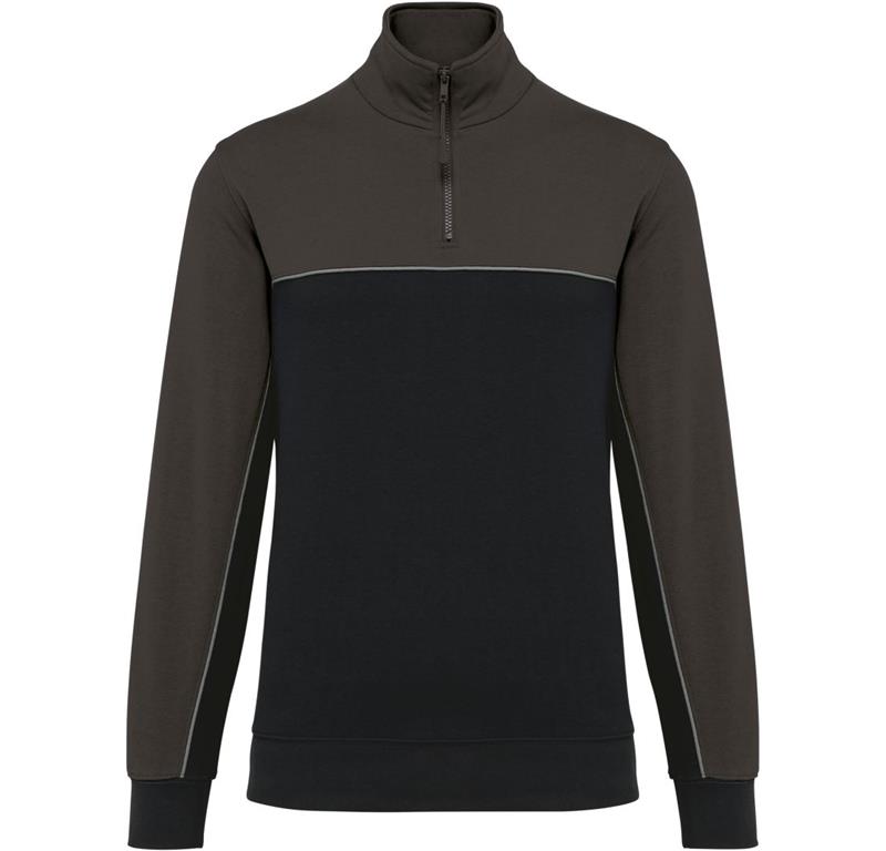 Workwear Sweater mit 1/4 Zip WK404