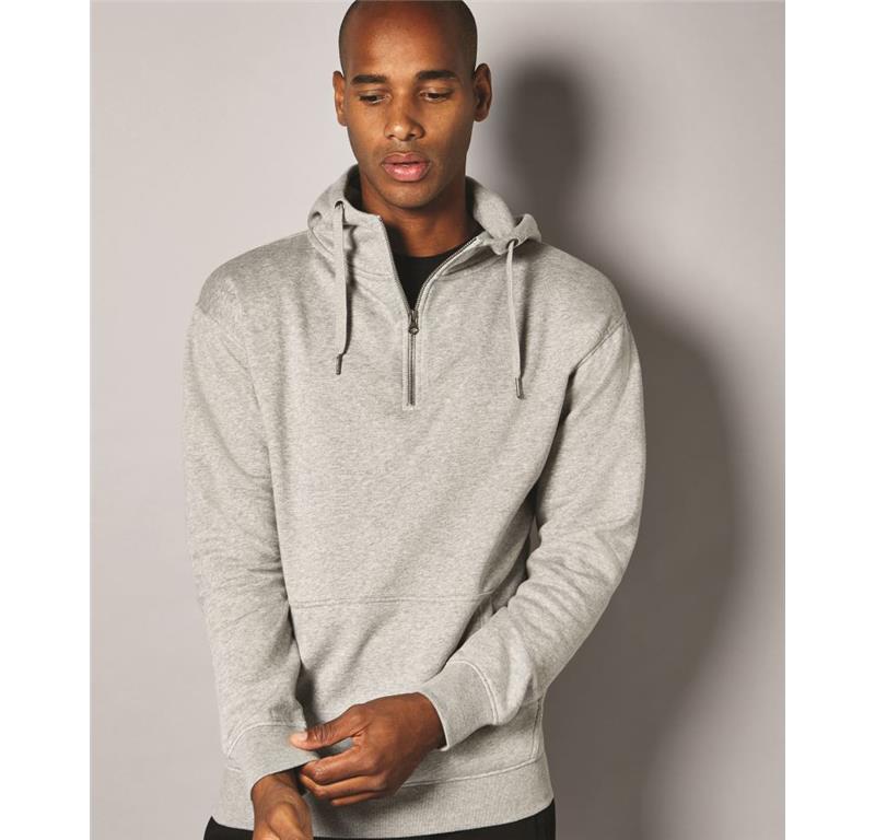 Kapuzen Sweater mit 1/4 Zip KK 336