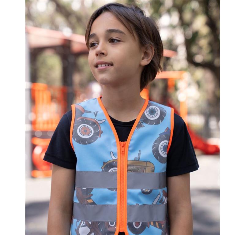 Otroški odsevni brezrokavnik ACTION