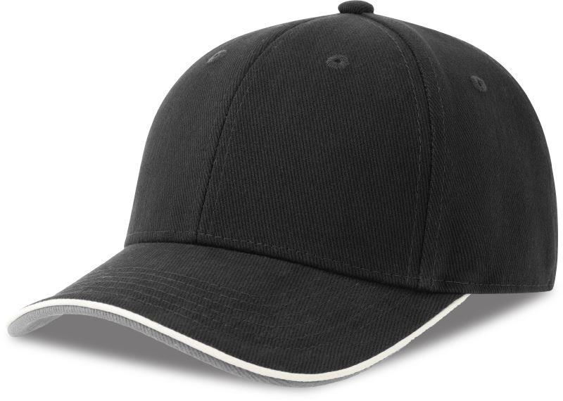Schwere 6 Panel Sandwich Kappe Pilot Pip
