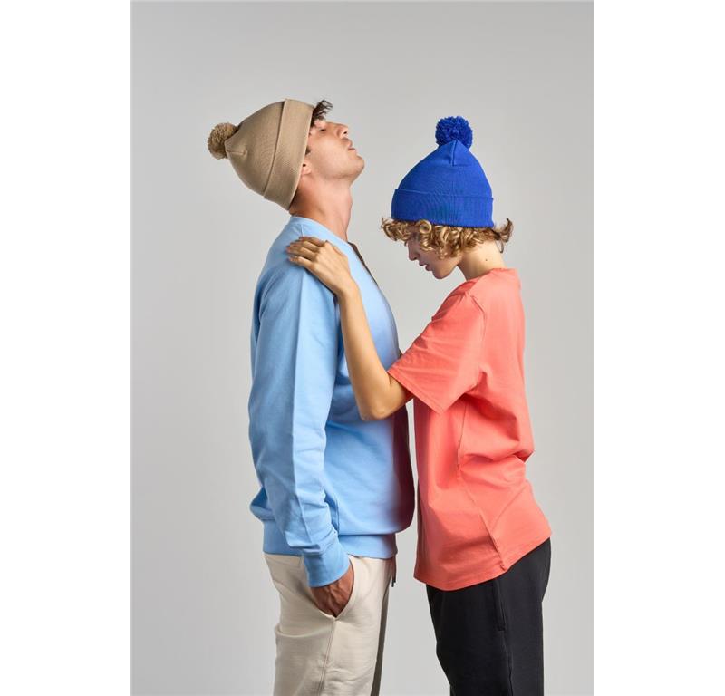 Strickmütze mit Pompon Wind-S Pompom