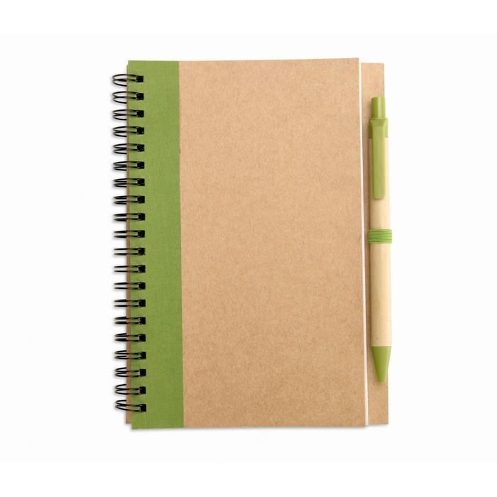 B6 recycled notebook with pen SONORA PLU