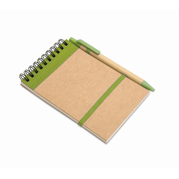 A6 recycled notepad with pen SONORA