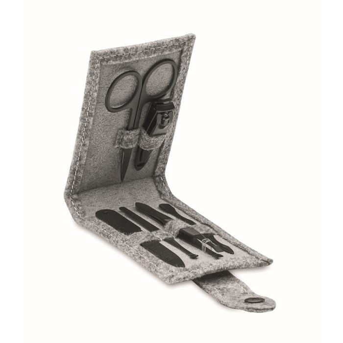 RPET felt 6 piece manicure set NAILKIT F