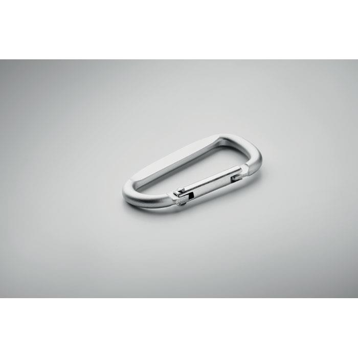 Carabiner clip in aluminium. GANCHO