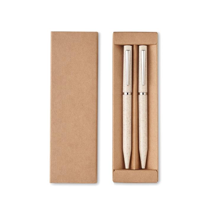 Wheat straw/ABS twist pen set PEAT