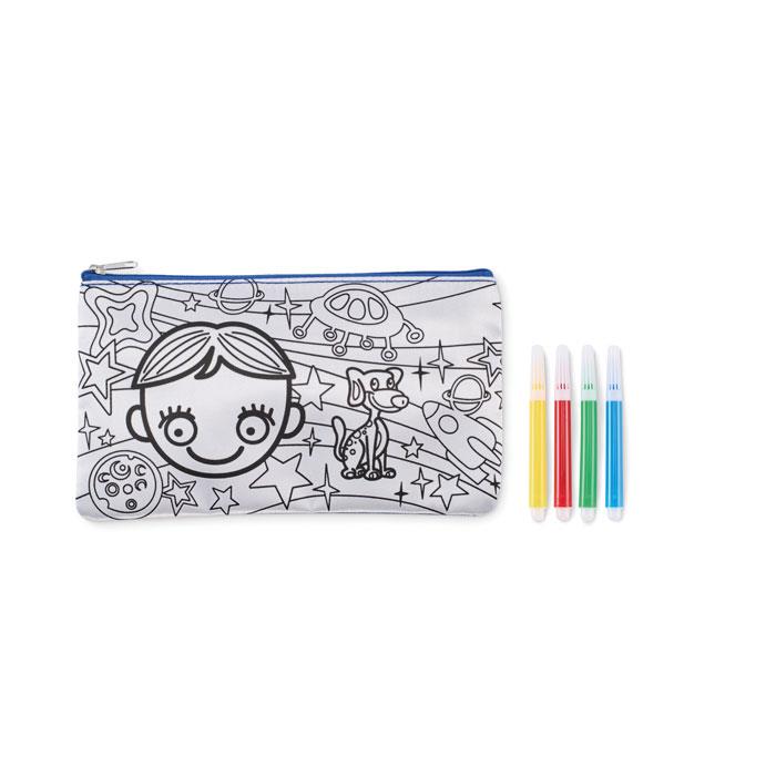Pencil case with markers KIDDO