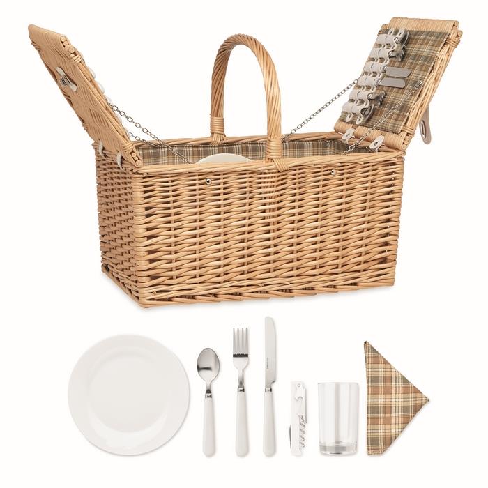 Wicker picnic basket 4 people MIMBRE PLU