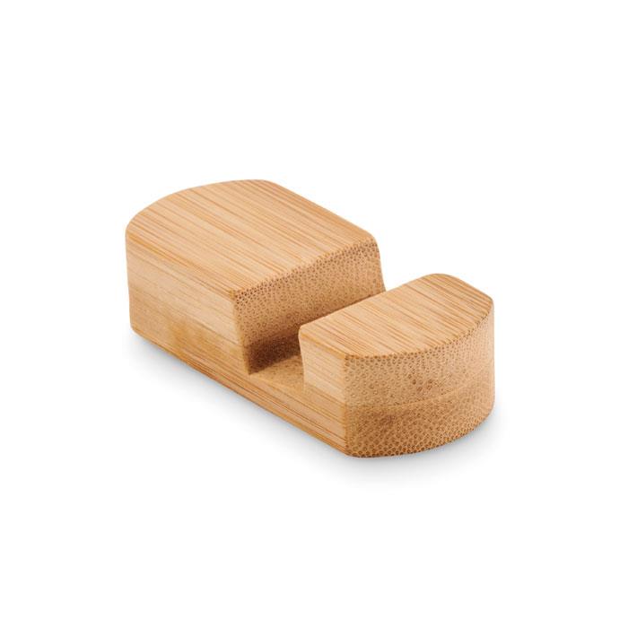 Mini bamboo phone stand POY