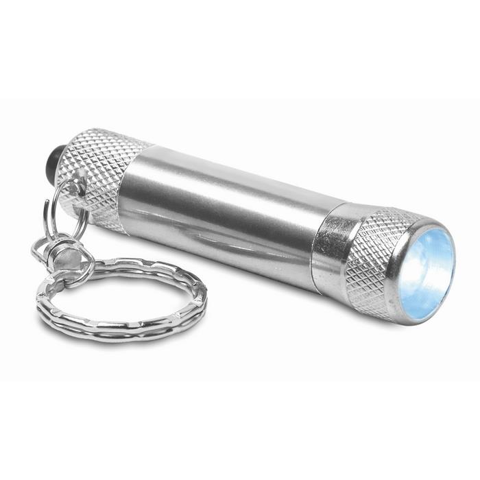 Aluminium torch with key ring ARIZO