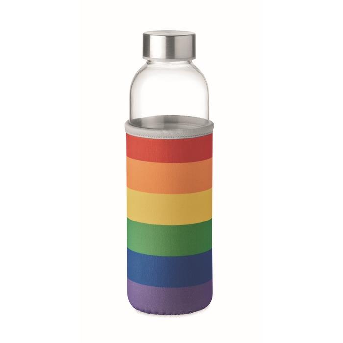 Glass bottle in pouch 500ml UTAH GLASS