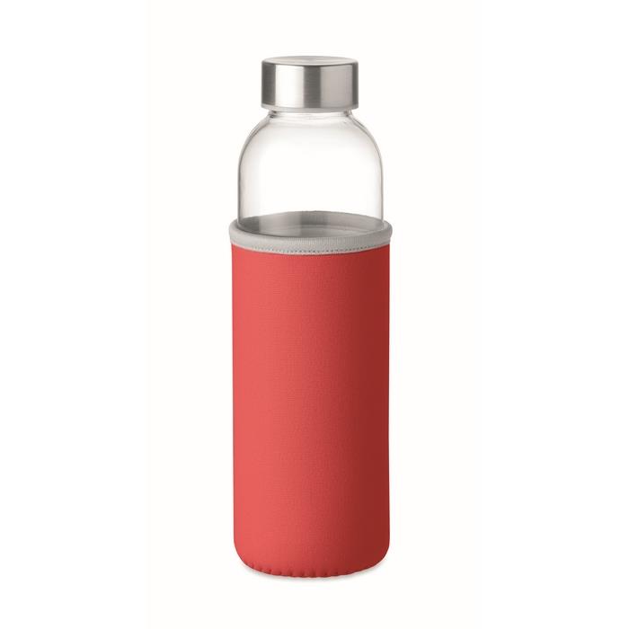 Glass bottle in pouch 500ml UTAH GLASS