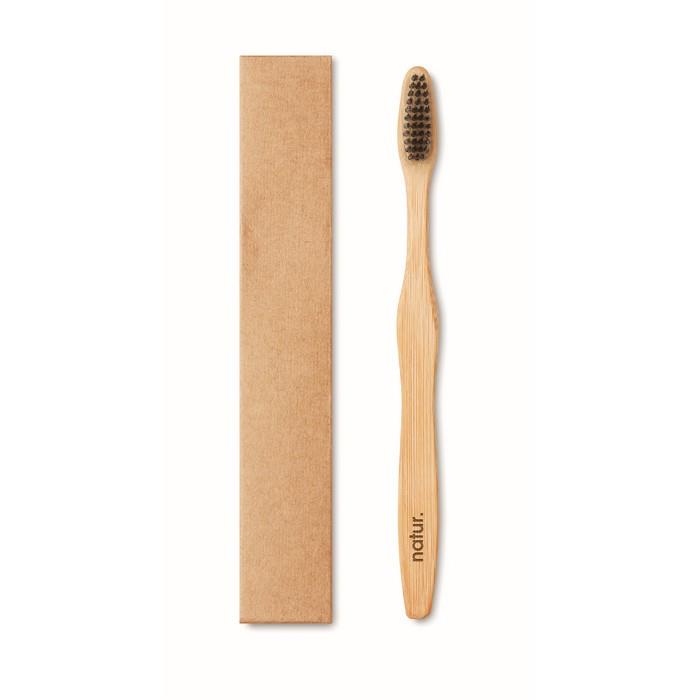 Bamboo toothbrush in Kraft box DENTOBRUS