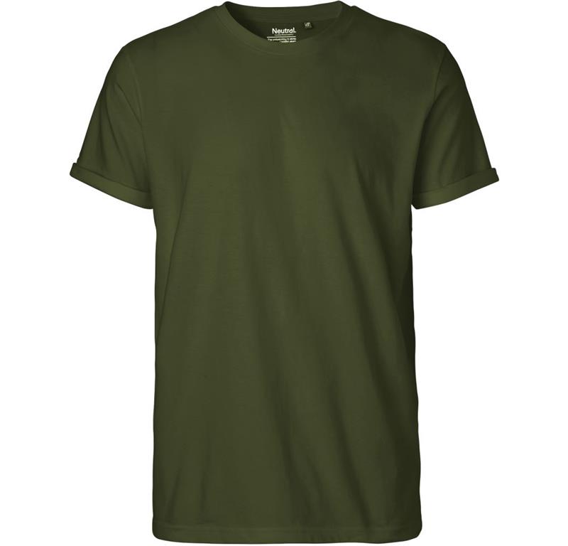 Men's Organic T-Shirt with Roll-Up Sleev