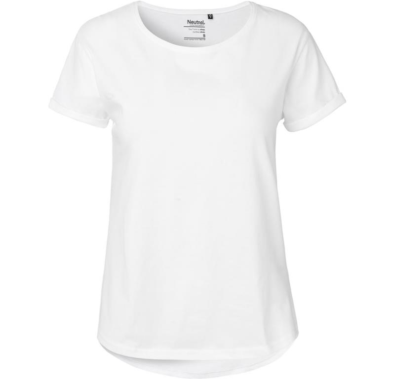 Damen Bio T-Shirt mit Umschlag O80012