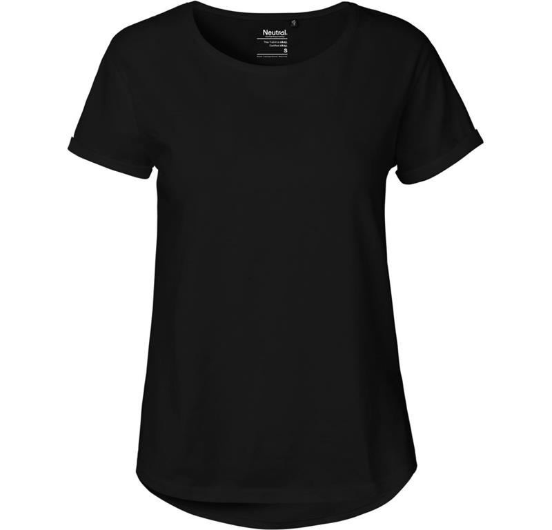 Ladies' Organic T-Shirt with Roll-up Sle