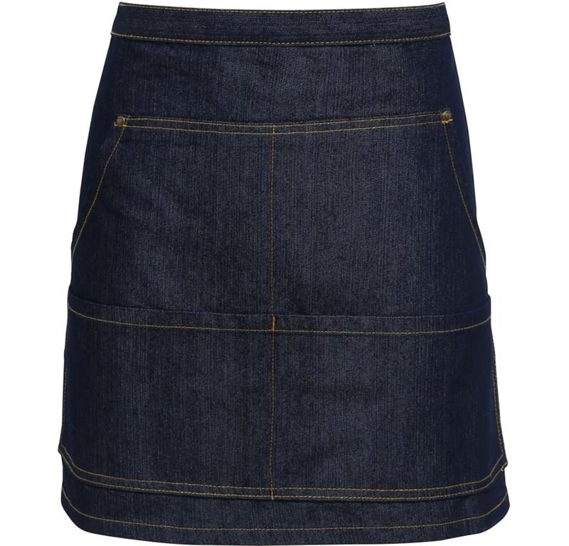Denim kratki predpasnik PR125