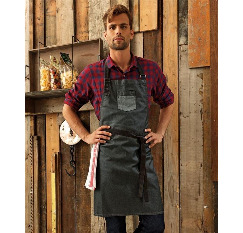 Denim Bib Apron "Division" PR136