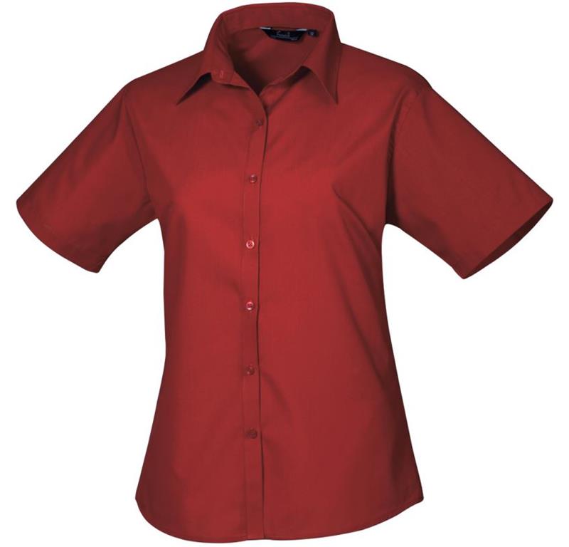 Popeline Bluse kurzarm PR302