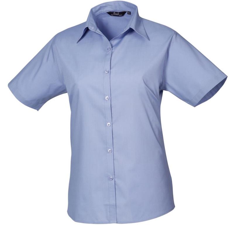 Popeline Bluse kurzarm PR302