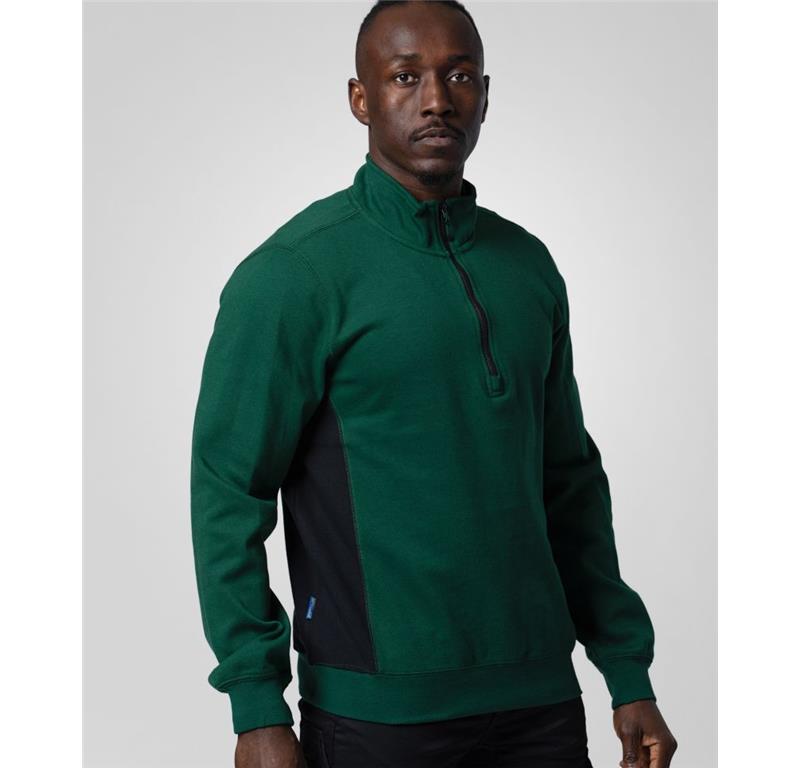 Moški delovni pulover s 1/4 zadrgo 2128