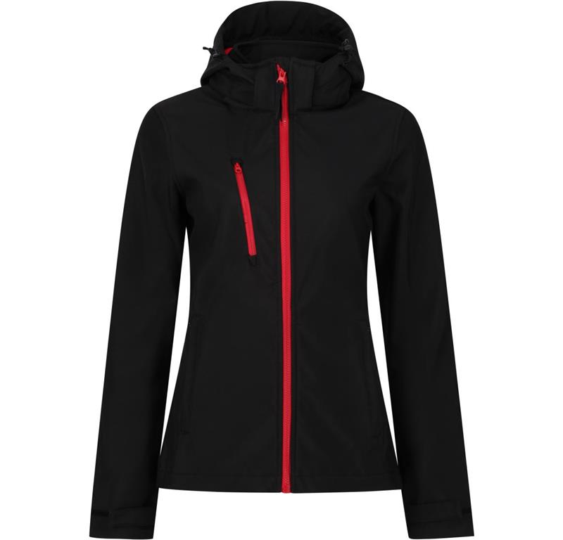 Ladies' 3-Layer Hooded Softshell Jacket