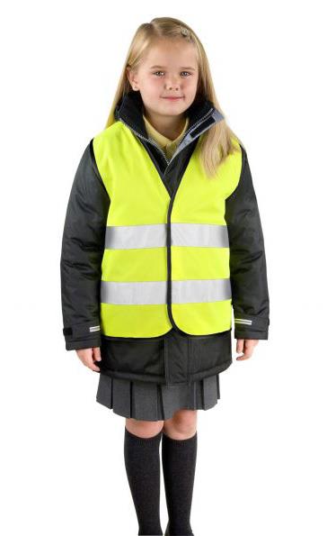 Otroški odsevni brezrokavnik R200J