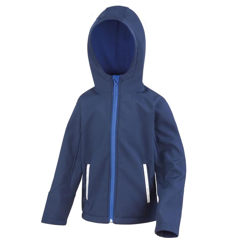 Kids' Hooded Softshell Jacket R189X