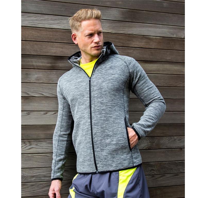 Moški flis s kapuco 245M