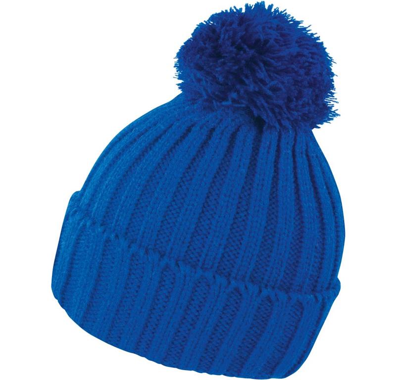 Strickmütze mit Pompon R369X