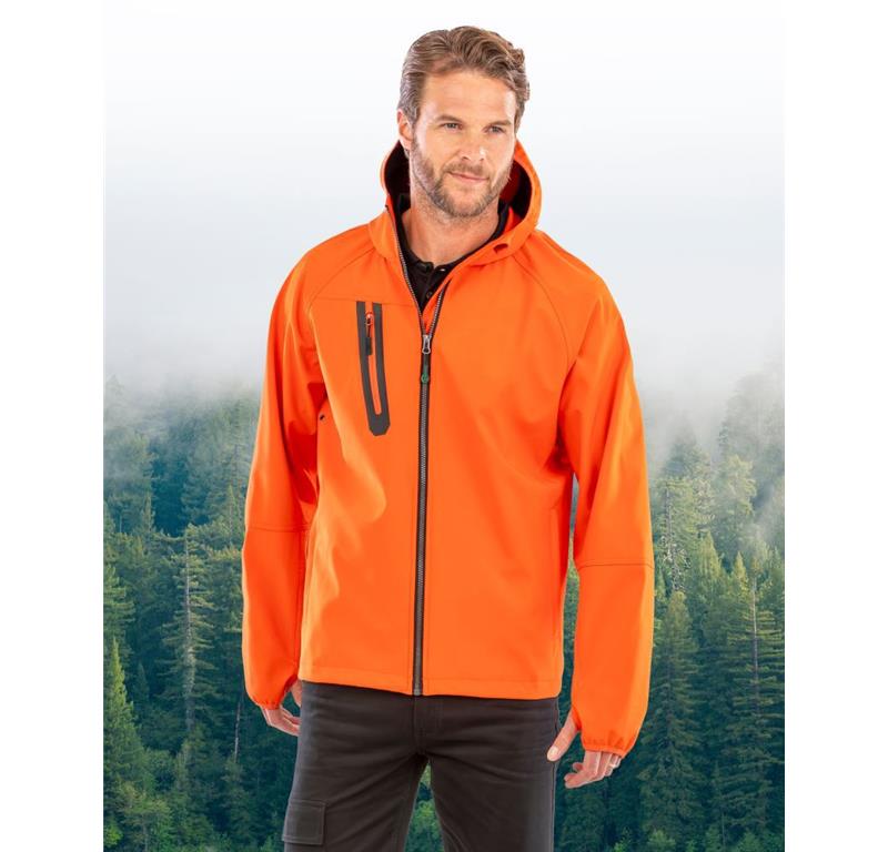 Unisex 3 -layer hooded softshell jacket