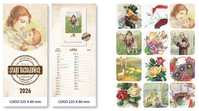 Koledar STARE RAZGLEDNICE K0007