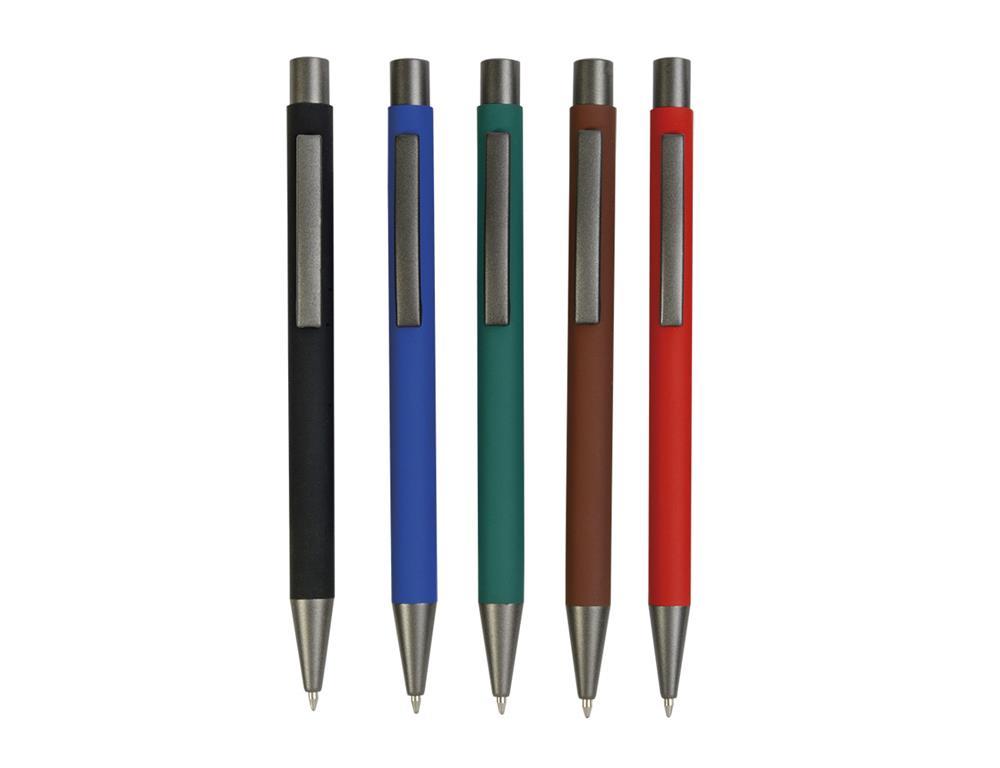 Rubberized metal pen 19819