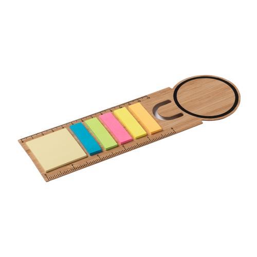 Lesezeichenlineal aus Bambus. enthält 25