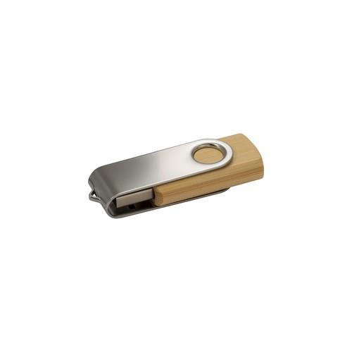 Bamboo/Metal USB Flash Drive 8GB 24406