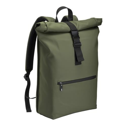 Laptop backpack in soft pu water resista