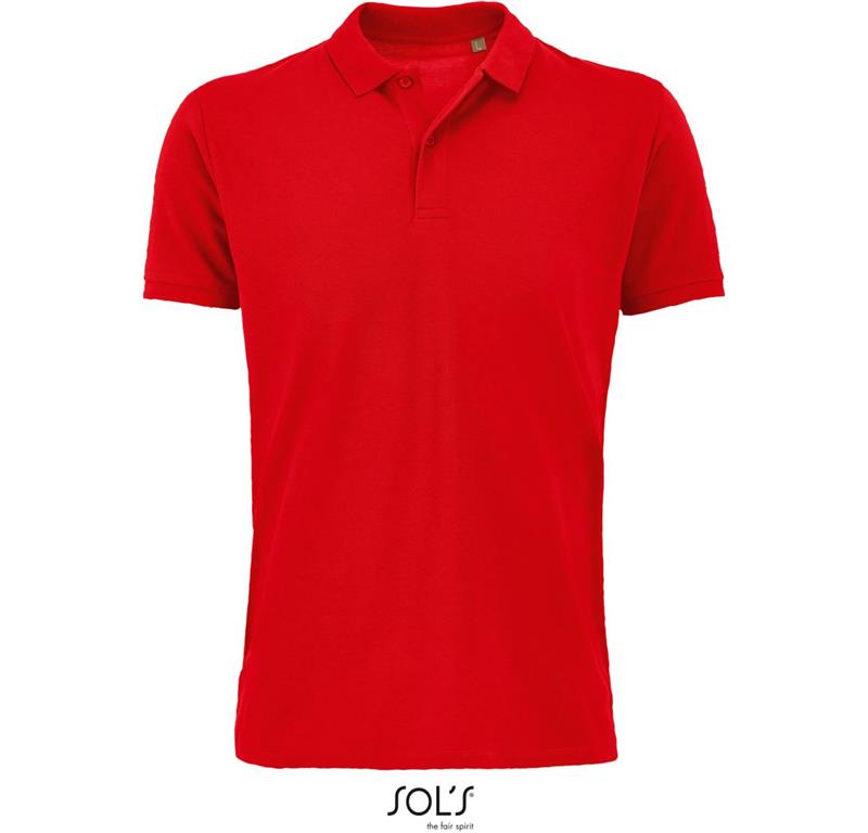 Herren Bio Piqué Polo Planet