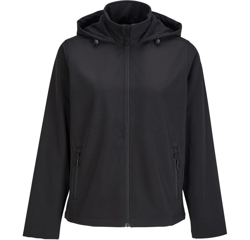 Damen 2-Lagen Kapuzen Softshell Jacke SO