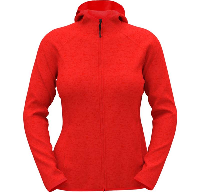 Ladies' Hooded Knitted Fleece Jacket Lux