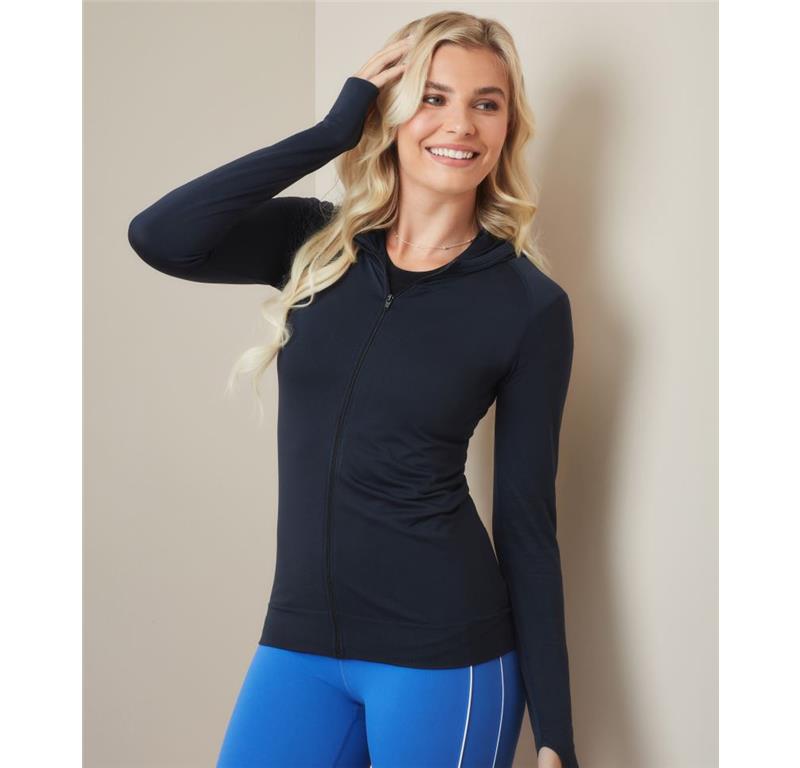 Damen Sport Kapuzen Jacke Seamless Sport